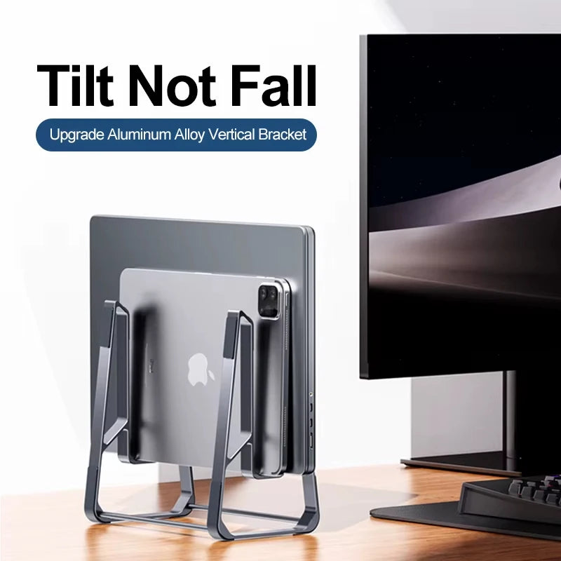 Support d'ordinateur de portable en aluminium  réglable et pliable