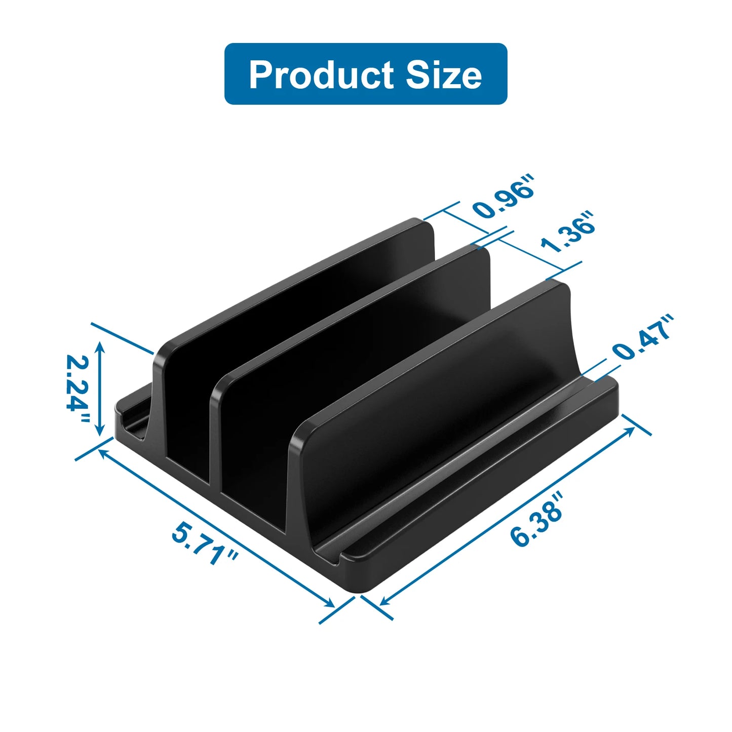 Support vertical pour ordinateur - gain de place et rangement élégant