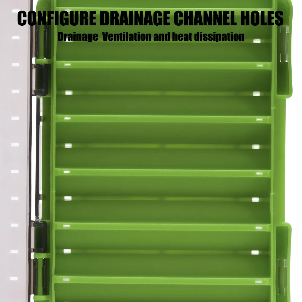 Boîte de rangement double face -organiseur compact pour petits accessoires