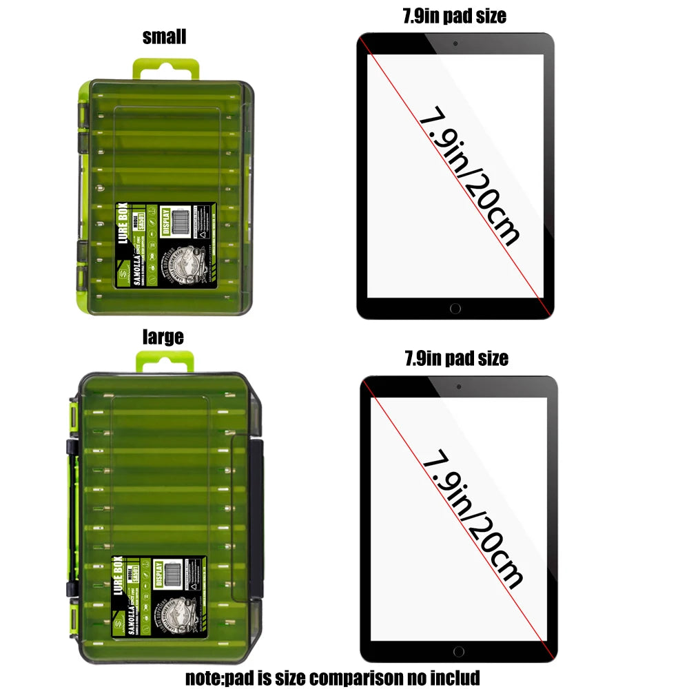 Boîte de rangement double face -organiseur compact pour petits accessoires