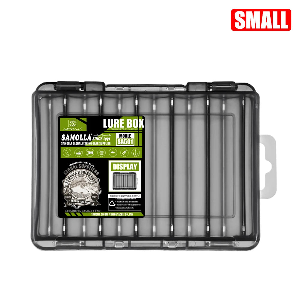 Boîte de rangement double face -organiseur compact pour petits accessoires
