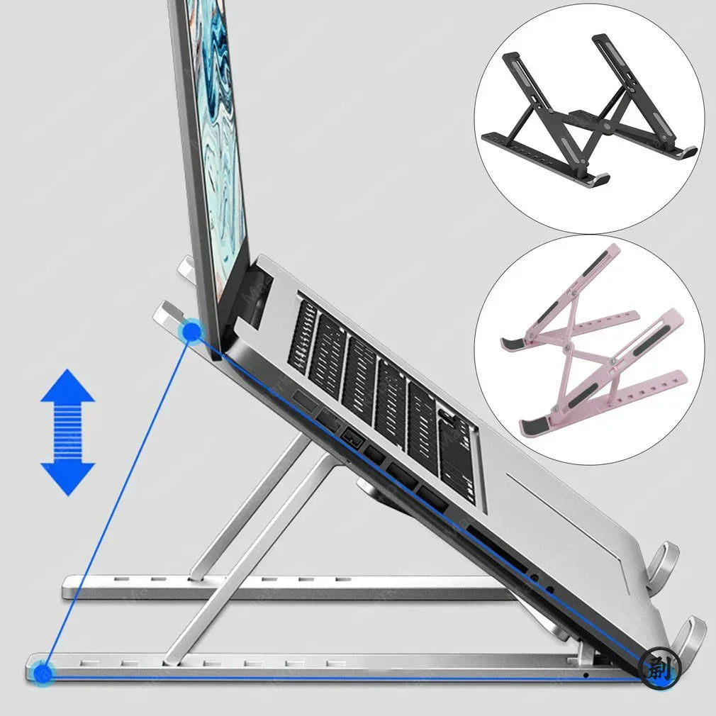 Support pliables et réglable pour ordinateur portable