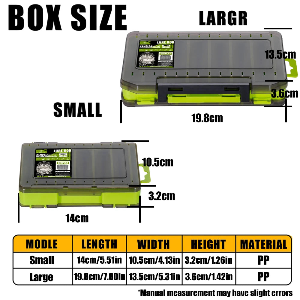 Boîte de rangement double face -organiseur compact pour petits accessoires