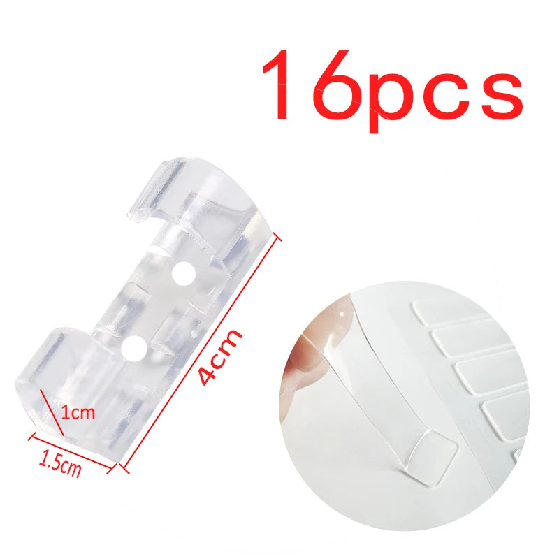 Organisateur de câbles de bureau adhésif - clips de rangement