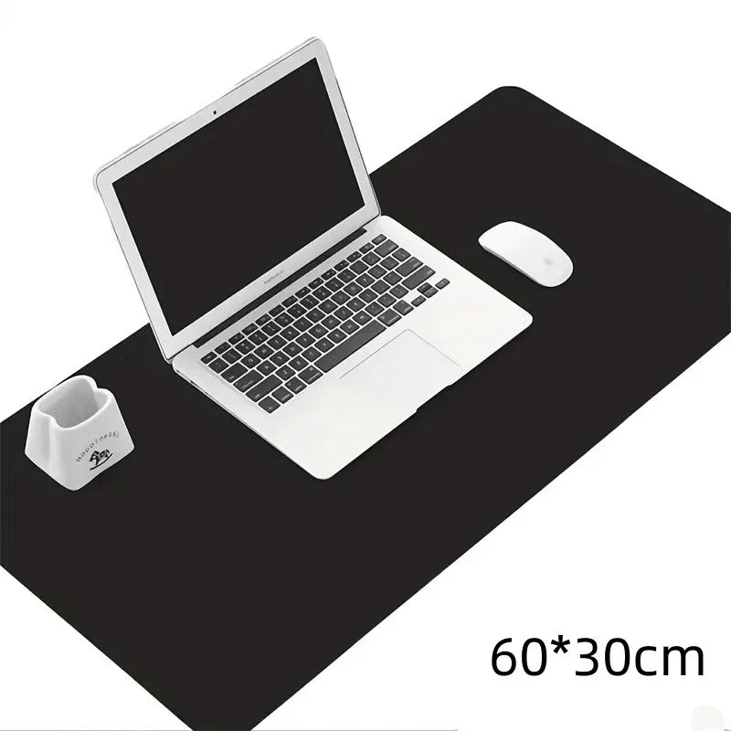 Tapis de bureau en cuir PU - imperméable et antidérapant