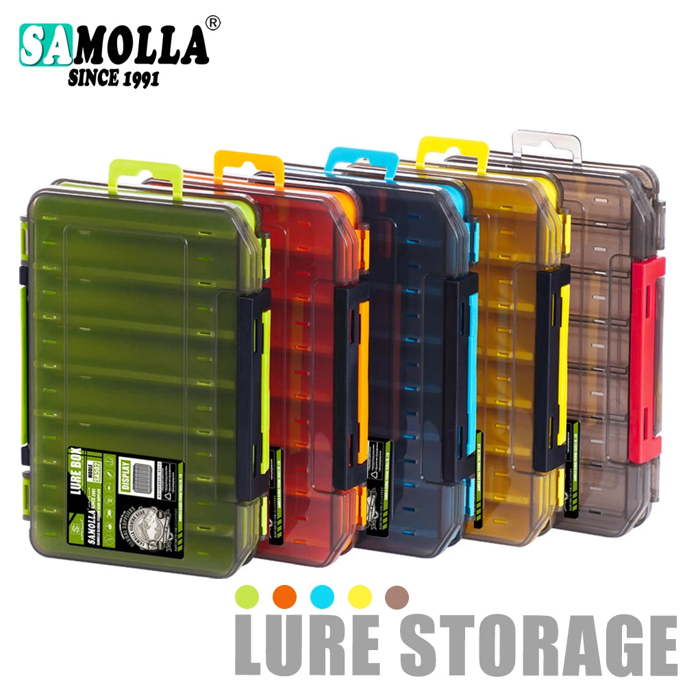 Boîte de rangement double face -organiseur compact pour petits accessoires
