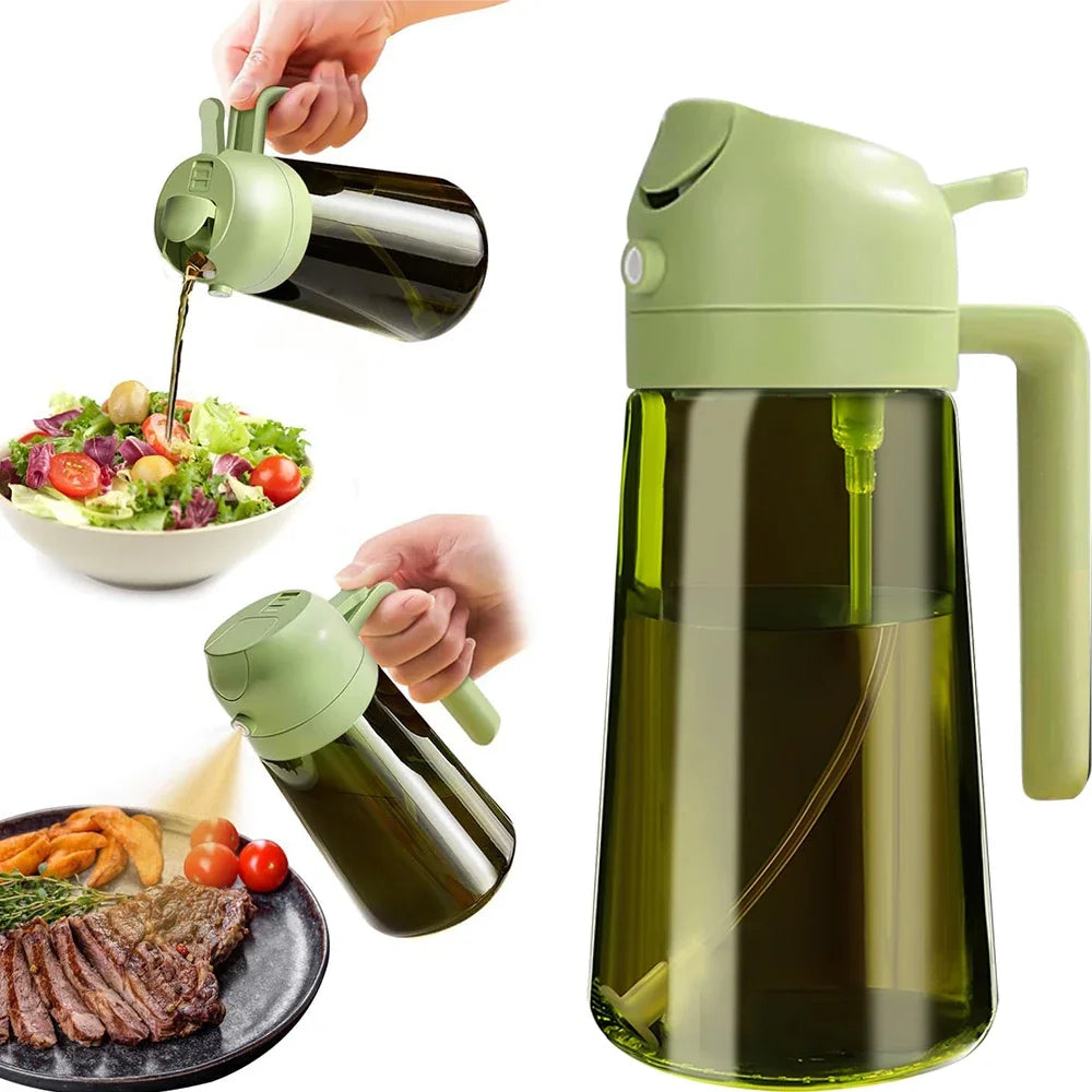 Spray à huile en verre 470 ml pulvérisateur d'huile d'olive pour cuisine